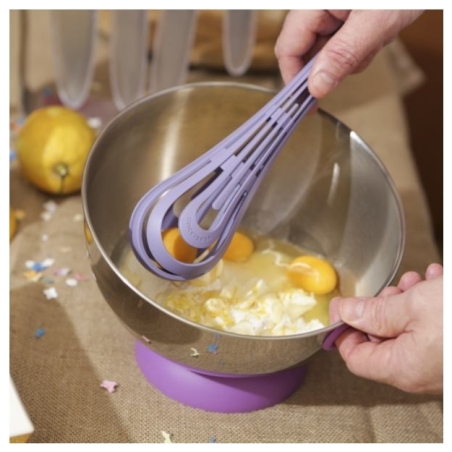 Viceversa Kogel Mogel Bowl + Whisk Set violet 16242