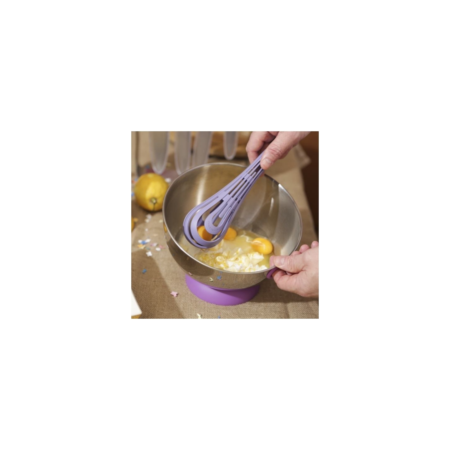 Viceversa Kogel Mogel Bowl + Whisk Set violet 16242