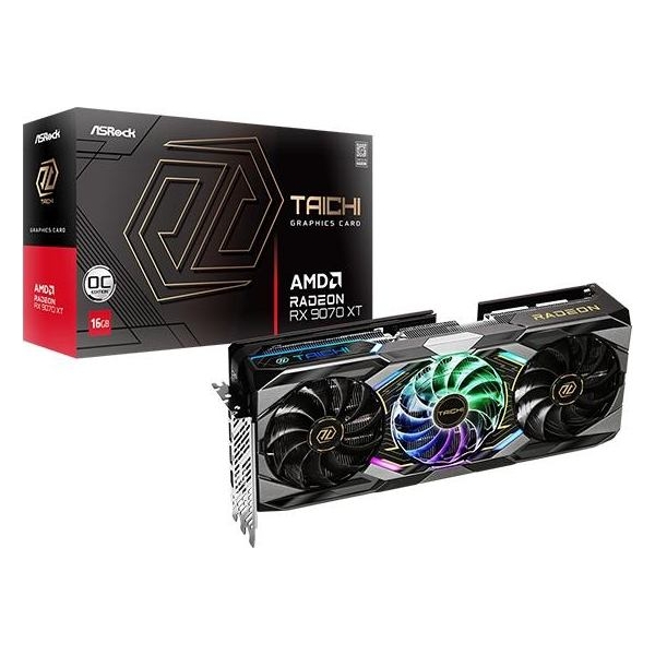Asrock Graphics card Radeon RX 9070 XT Taichi 16GB