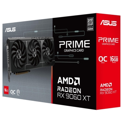Asus Graphics Card|ASUS|AMD Radeon RX 9060 XT|16 GB|GDDR6|128 bit|PCIE 5.0 16x|Triple slot Fansink|1xHDMI|2xDisplayPort|PRIME-RX