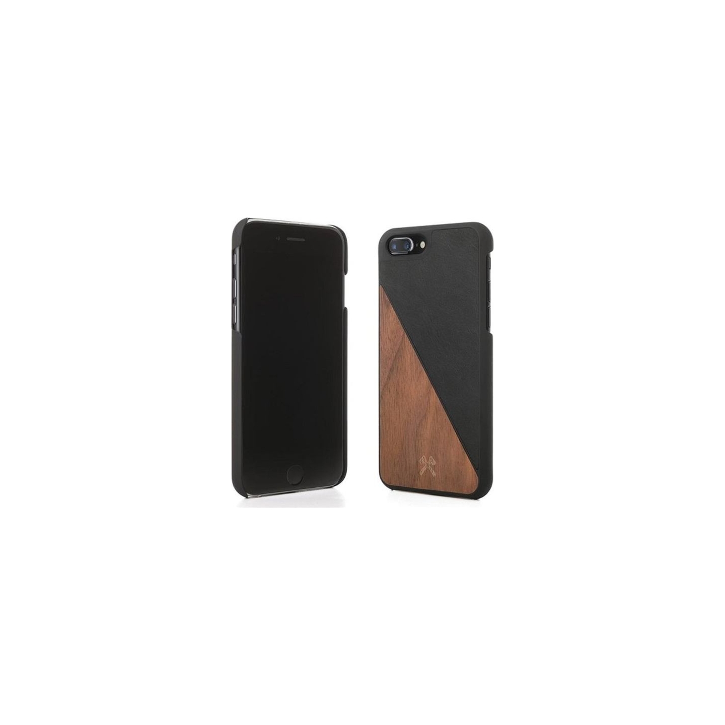 Woodcessories EcoSplit Wooden+Leather iPhone 7+ / 8+  Walnut/black eco249