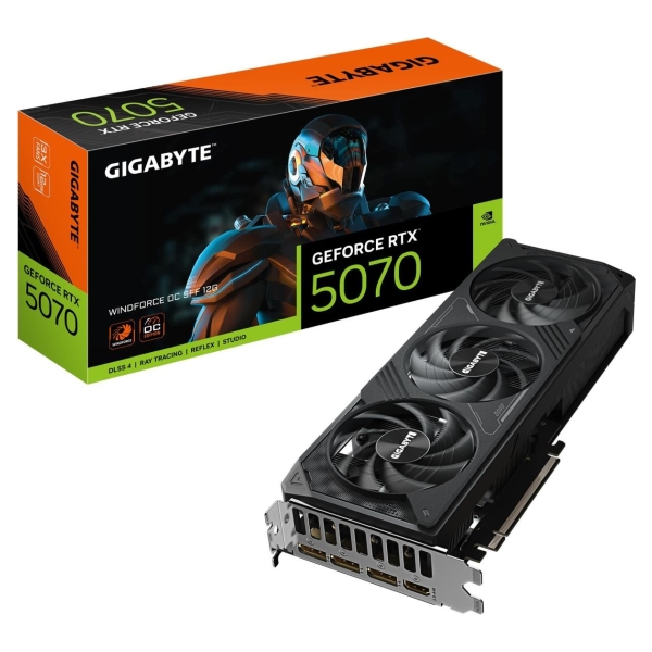 Gigabyte Graphics card GeForce RTX 5070 WINDFORCE OC SFF 12G 192BIT GDDR7 3DP/HDMI