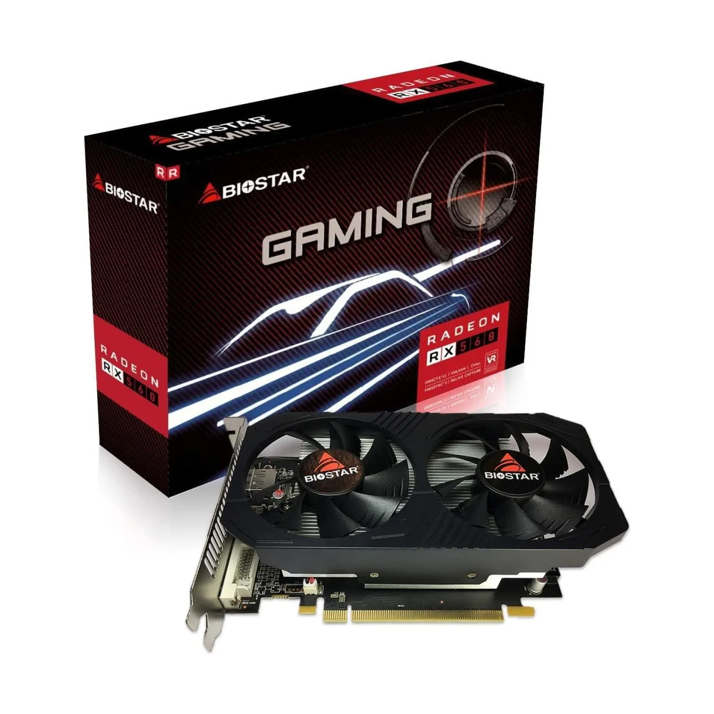 Biostar Graphics Card|BIOSTAR|AMD|Radeon RX 560|1175 MHz|4 GB|GDDR5|128 bit|PCI Express 3.0|Active|VA5615RF41