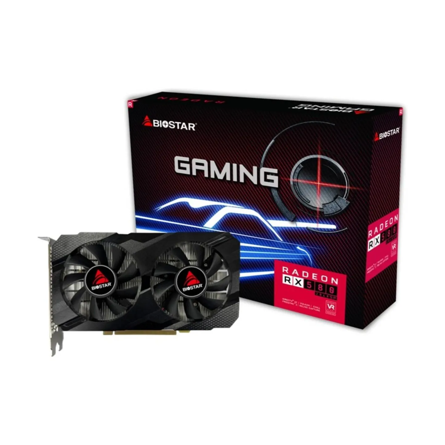 Biostar Graphics Card|BIOSTAR|AMD|Radeon RX 580|1150 MHz|8 GB|GDDR5|256 bit|PCI Express x16 3.0|Active|VA5815RF82