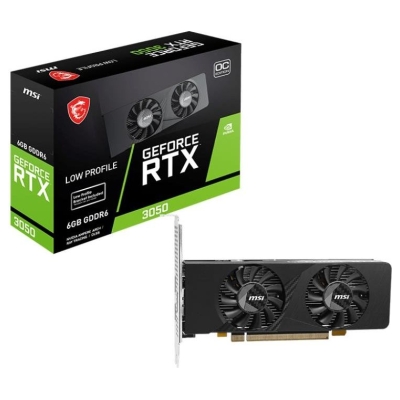 MSI Graphics Card|MSI|NVIDIA|GeForce RTX 3050|6 GB|GDDR6|96 bit|PCI Express x8 4.0|Active|RTX3050LPE6GOC