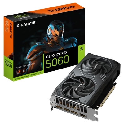 Gigabyte Graphics card GeForce RTX 5060 WINDFORCE MAX OC 8G GDDR7 3DP/HDMI