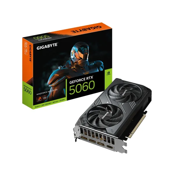 Gigabyte Graphics card GeForce RTX 5060 WINDFORCE MAX OC 8G GDDR7 3DP/HDMI