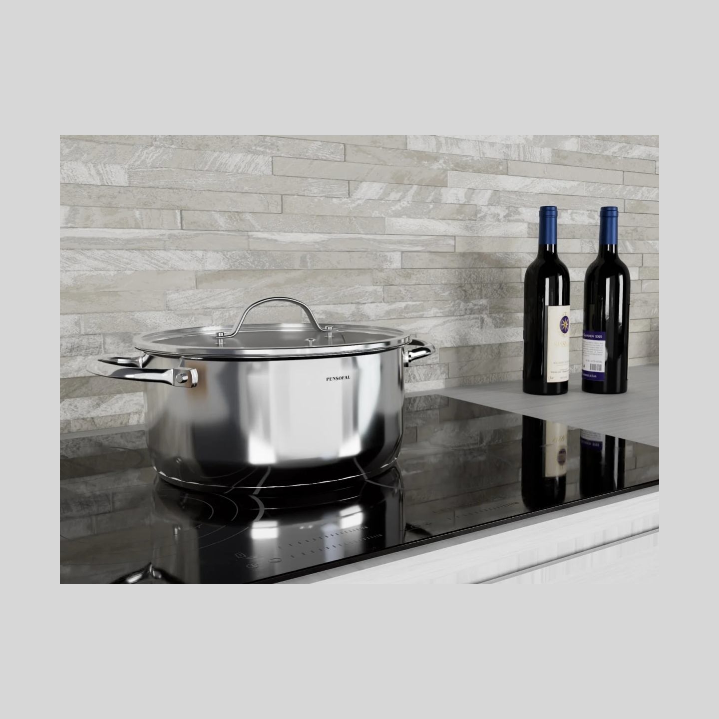 Pensofal 1615 Two-handle Saucepan With Glass Lid - New Era 24cm