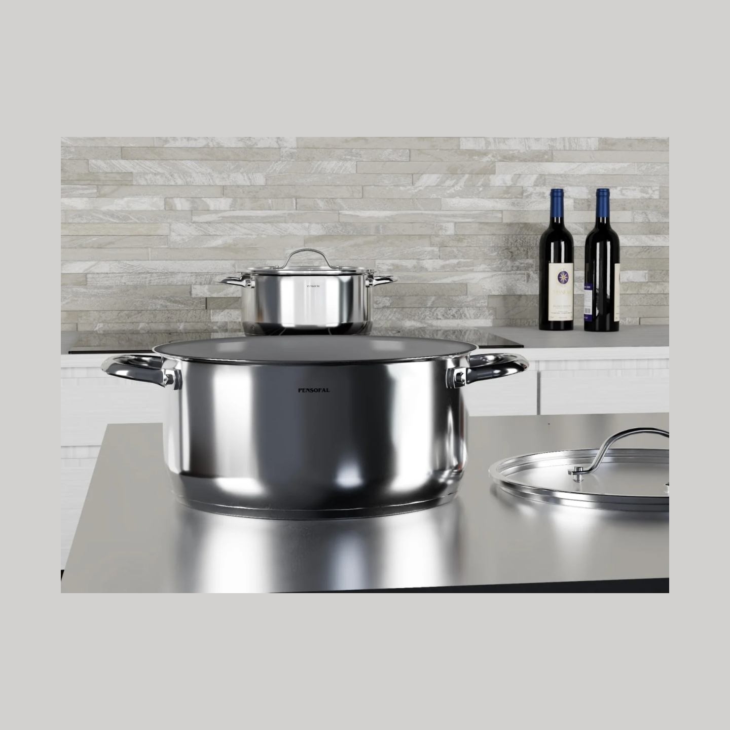 Pensofal 1615 Two-handle Saucepan With Glass Lid - New Era 24cm