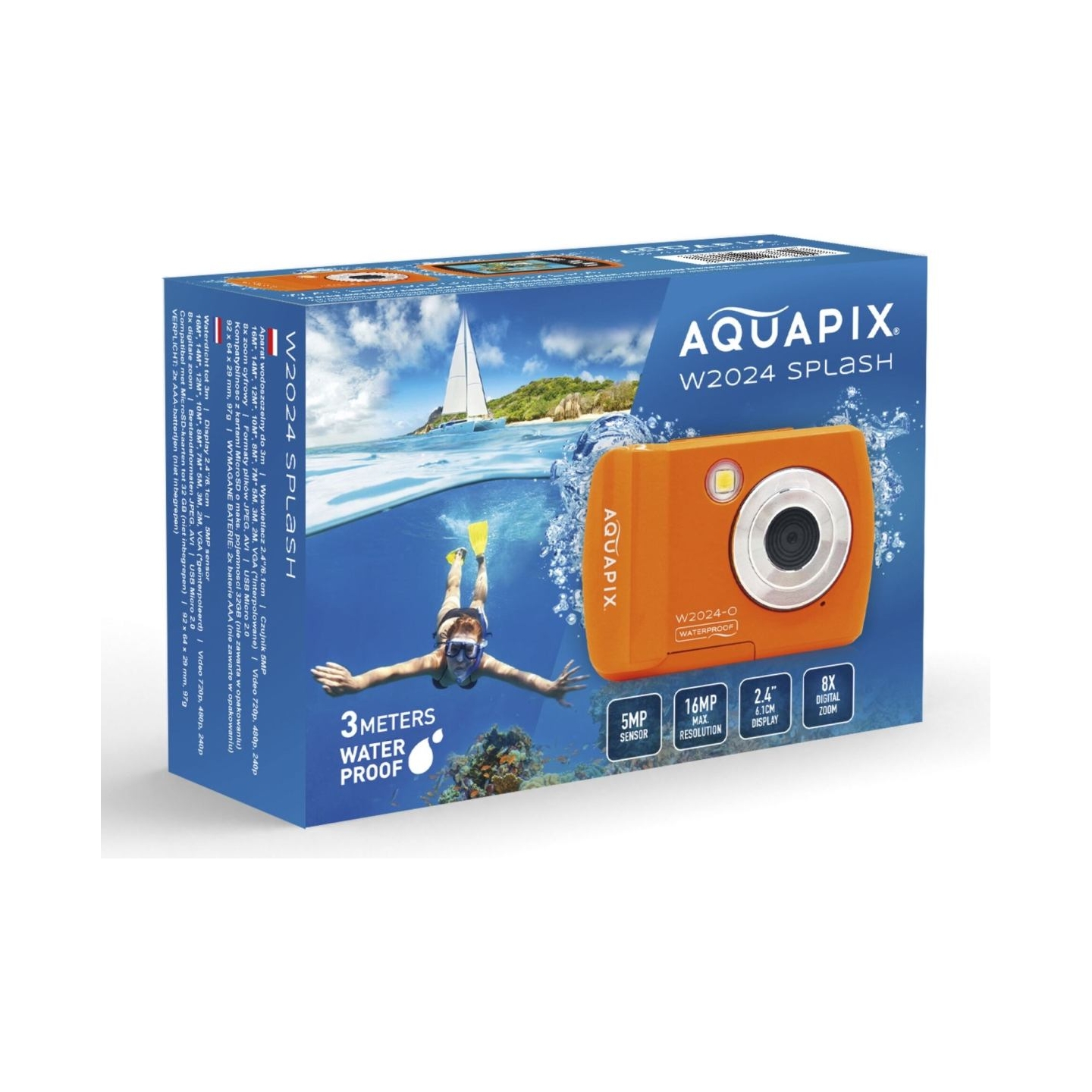 Easypix Aquapix W2024 Splash Orange 10068