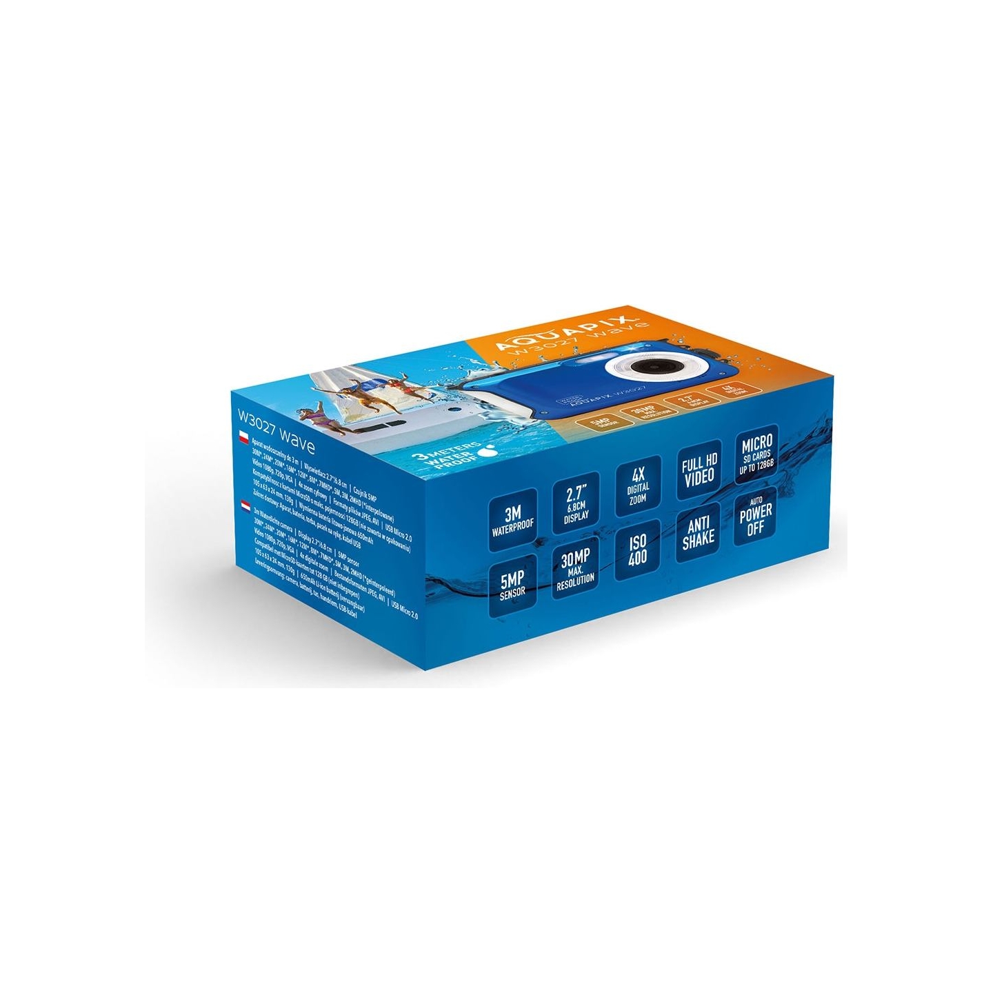 Easypix Aquapix W3027 Wave Marine Blue 10034