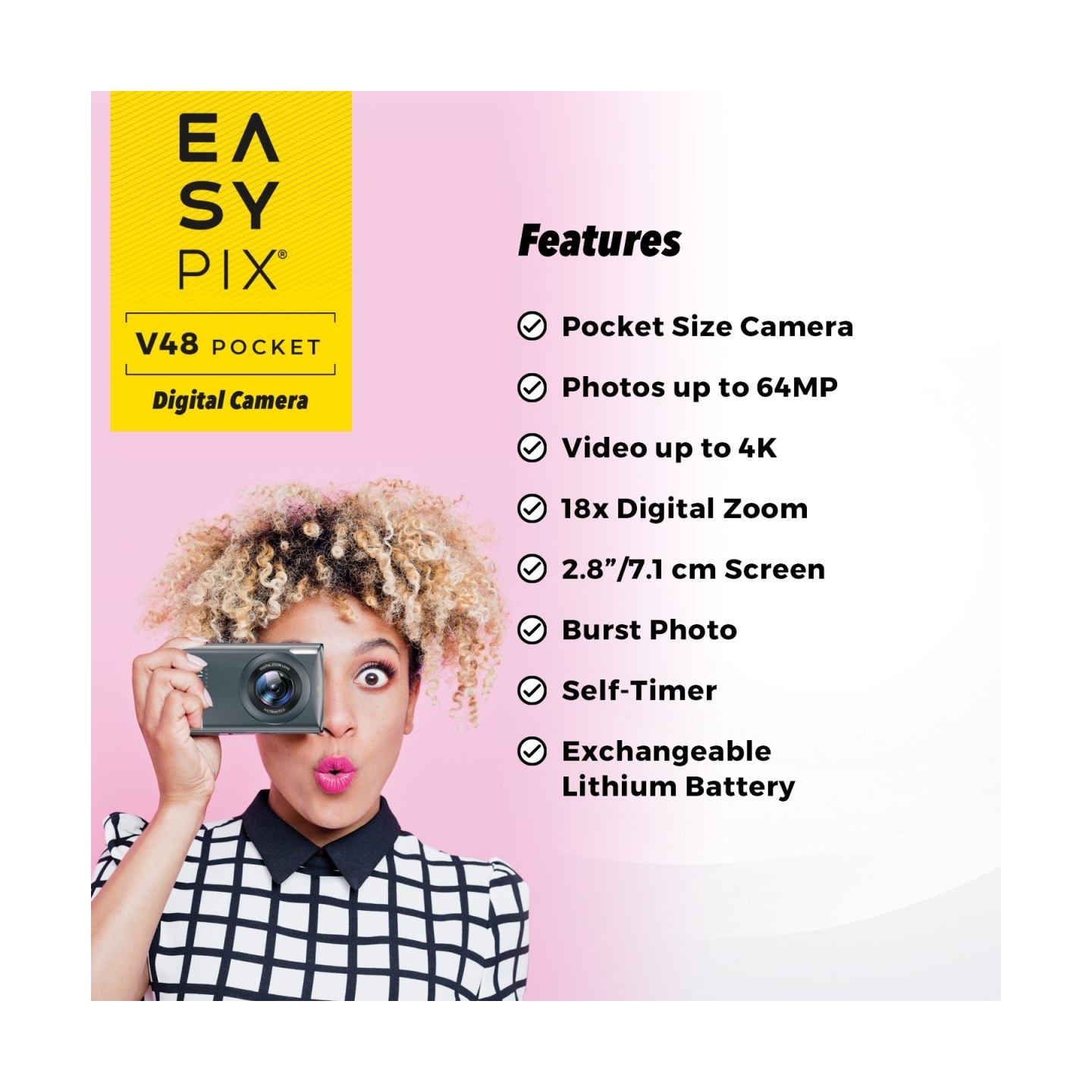 Easypix V48 Pocket Anthrazite