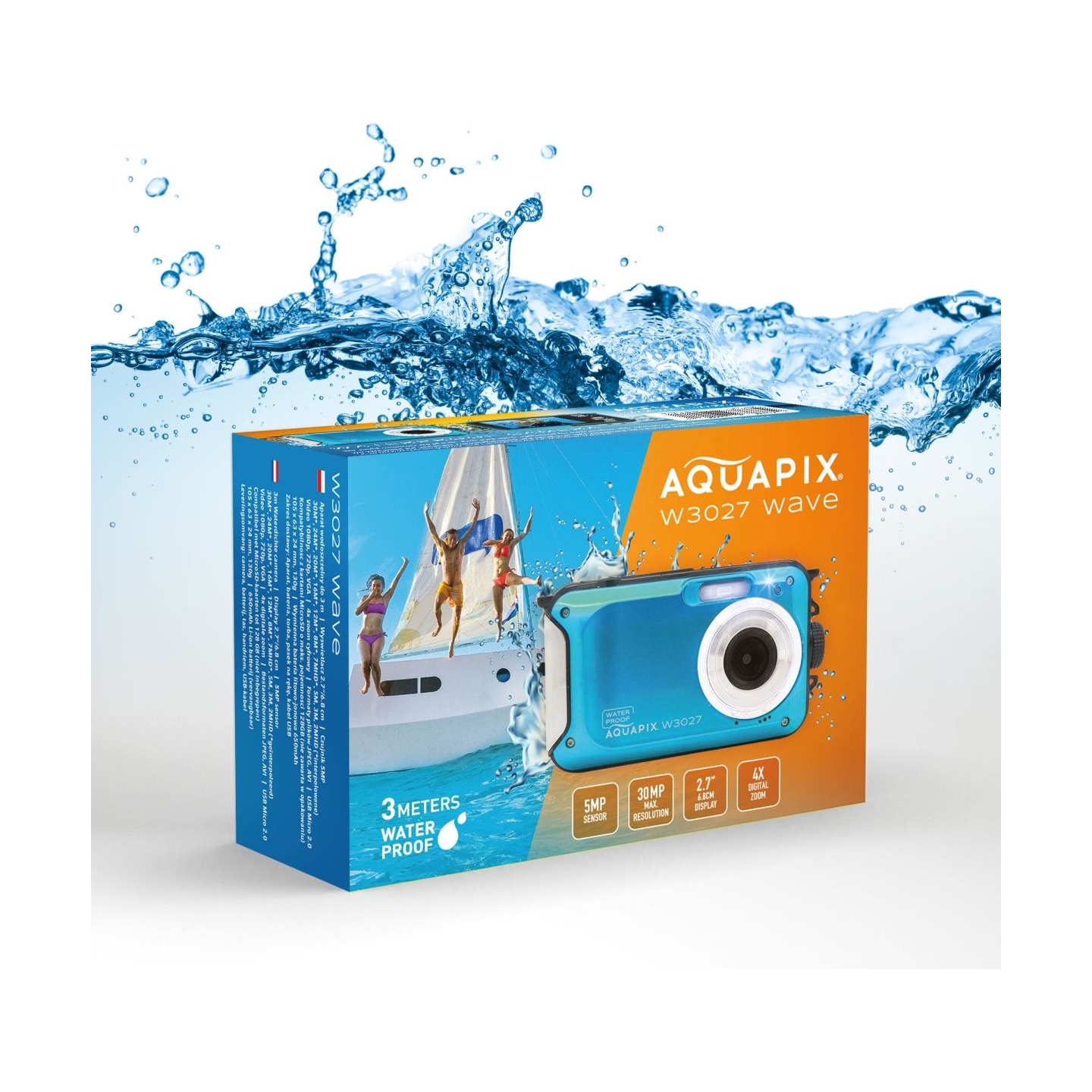 Easypix Aquapix W3027 Wave IceBlue 10035