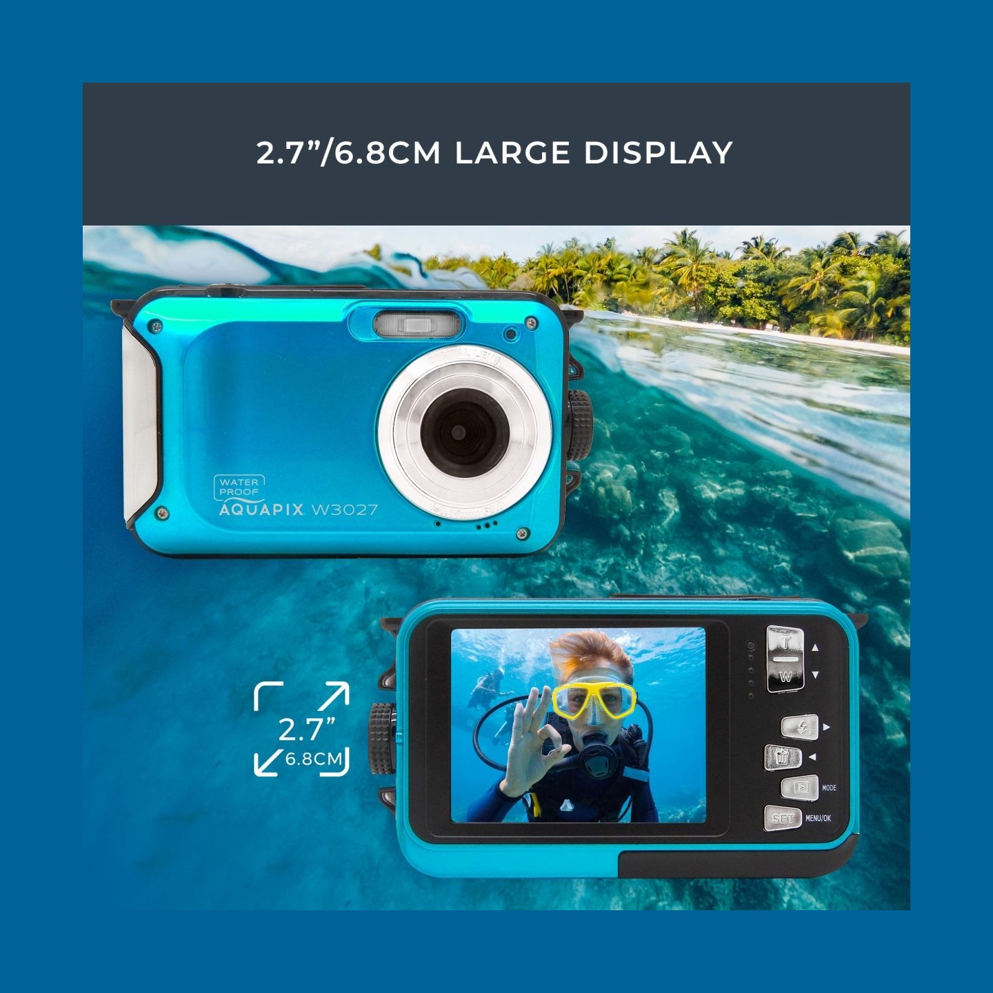 Easypix Aquapix W3027 Wave IceBlue 10035