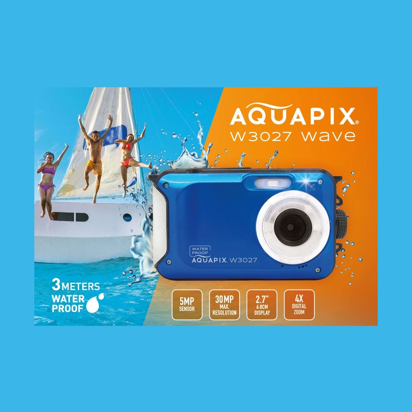 Easypix Aquapix W3027 Wave Pink 10033