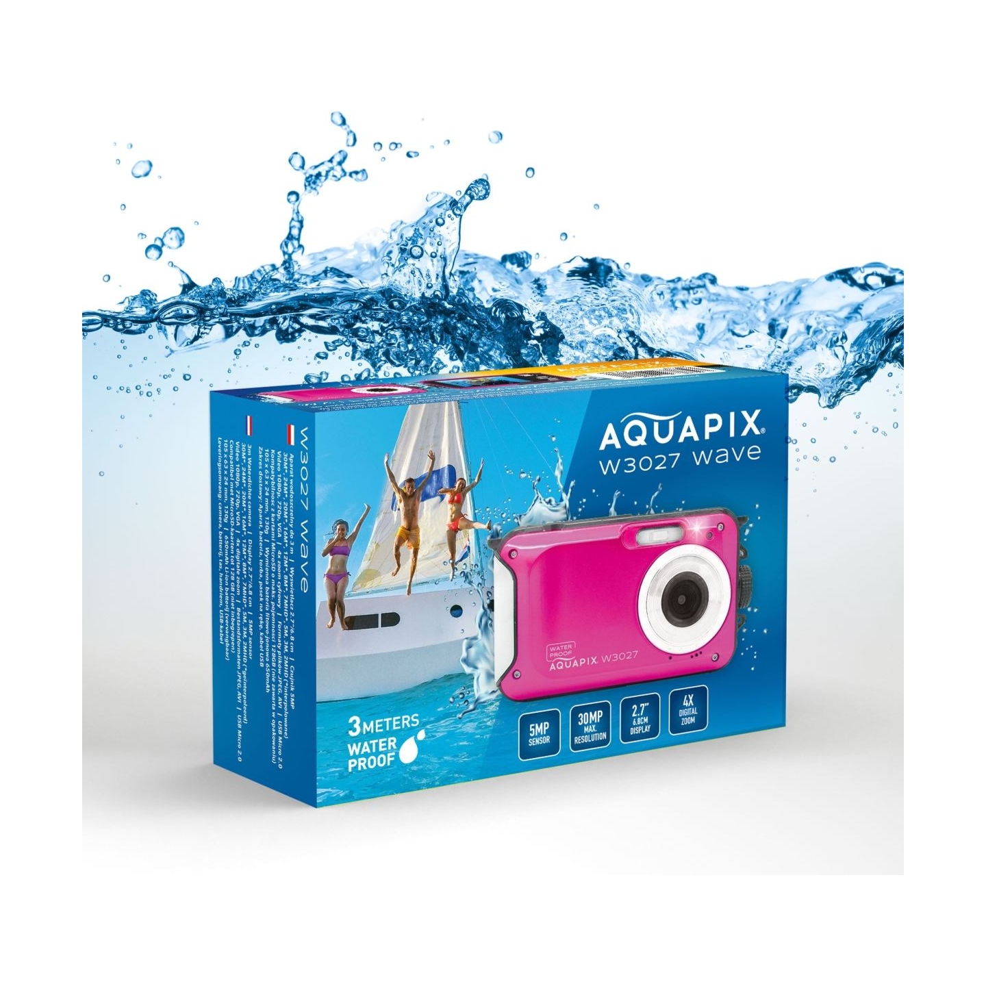 Easypix Aquapix W3027 Wave Pink 10033