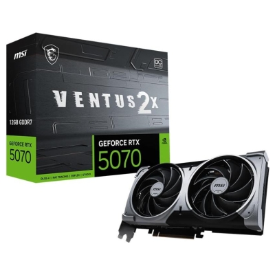 MSI GeForce RTX 5070 12G VENTUS 2X OC | NVIDIA | 12 GB | GeForce RTX 5070 | GDDR7 | HDMI ports quantity 1 | PCI Express Gen 5