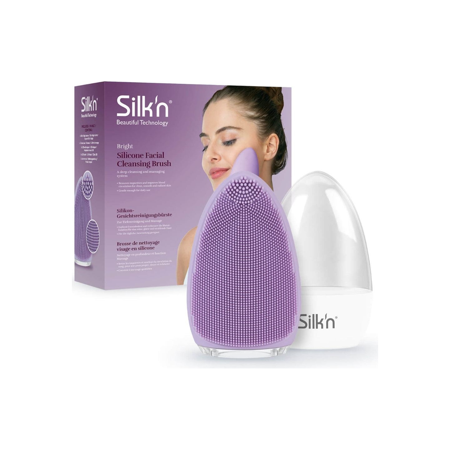 Silkn Bright Silicone Facial Cleansing Brush FB1PE1PU001