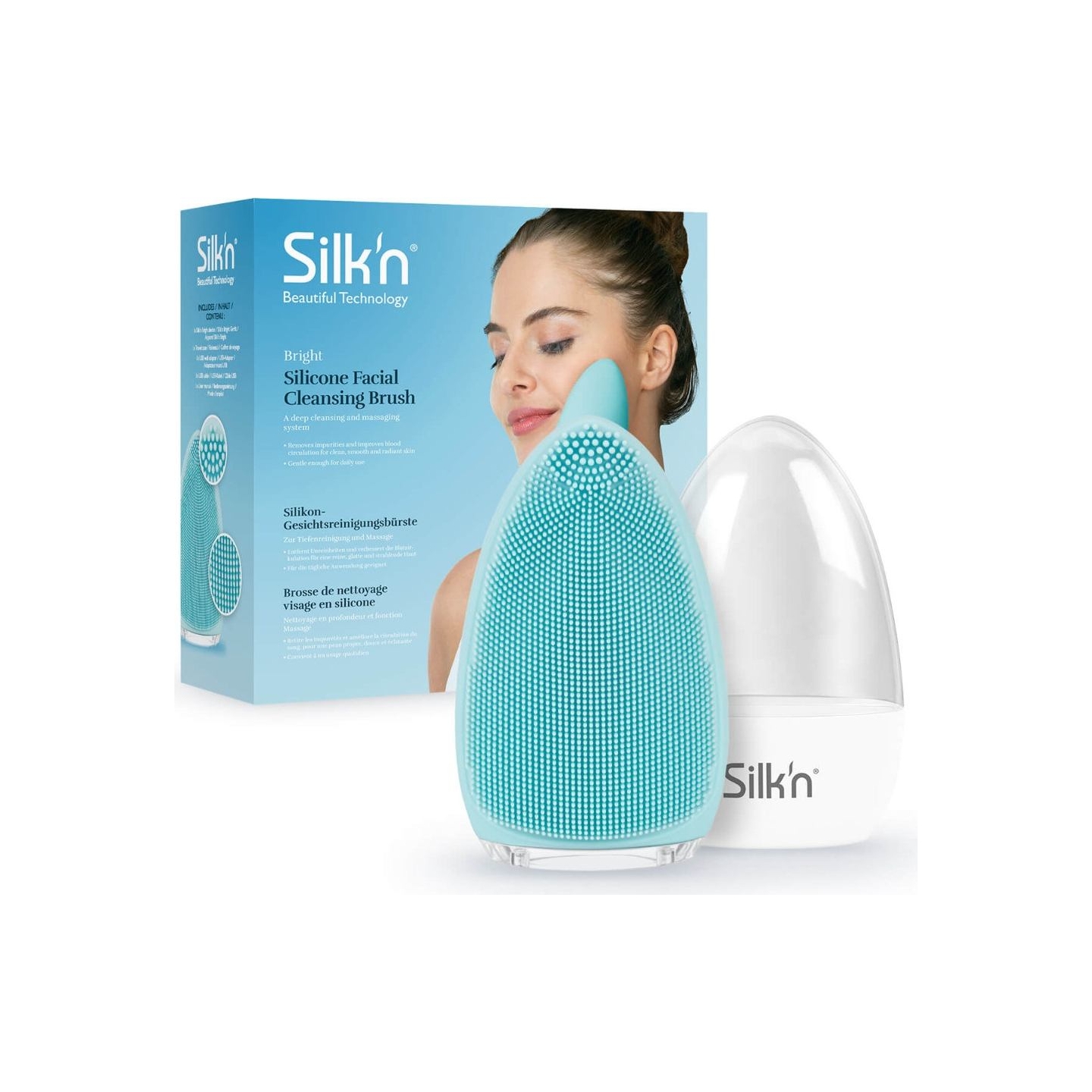 Silkn Bright Silicone Facial Cleansing Brush FB1PE1B001