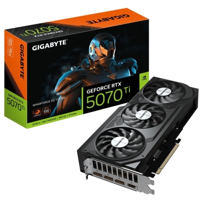 Gigabyte Graphics Card|GIGABYTE|NVIDIA|GeForce RTX 5070 Ti|2497 MHz|16 GB|GDDR7|256 bit|PCI Express 5.0|Active|N507TWF3OCV2-16GD