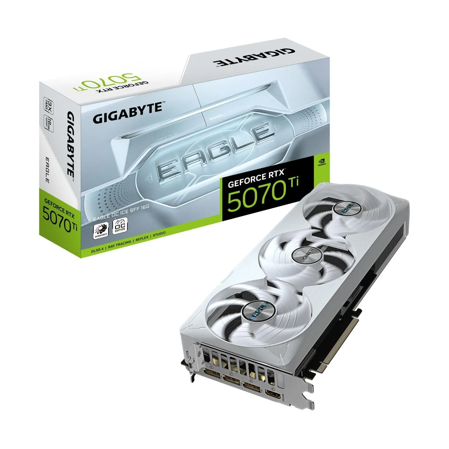 Gigabyte Graphics Card|GIGABYTE|NVIDIA|GeForce RTX 5070 Ti|2542 MHz|16 GB|GDDR7|256 bit|PCI Express x16 5.0|Active|N507TEAGLEOCI