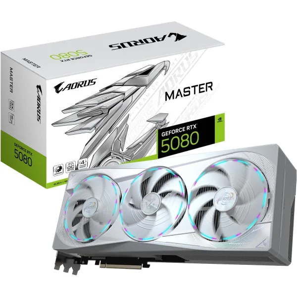 Gigabyte Graphics Card|GIGABYTE|NVIDIA GeForce RTX 5080|16 GB|GDDR7|256 bit|PCIE 5.0 16x|GPU 2617 MHz|Dual Slot Fansink|1xHDMI|3
