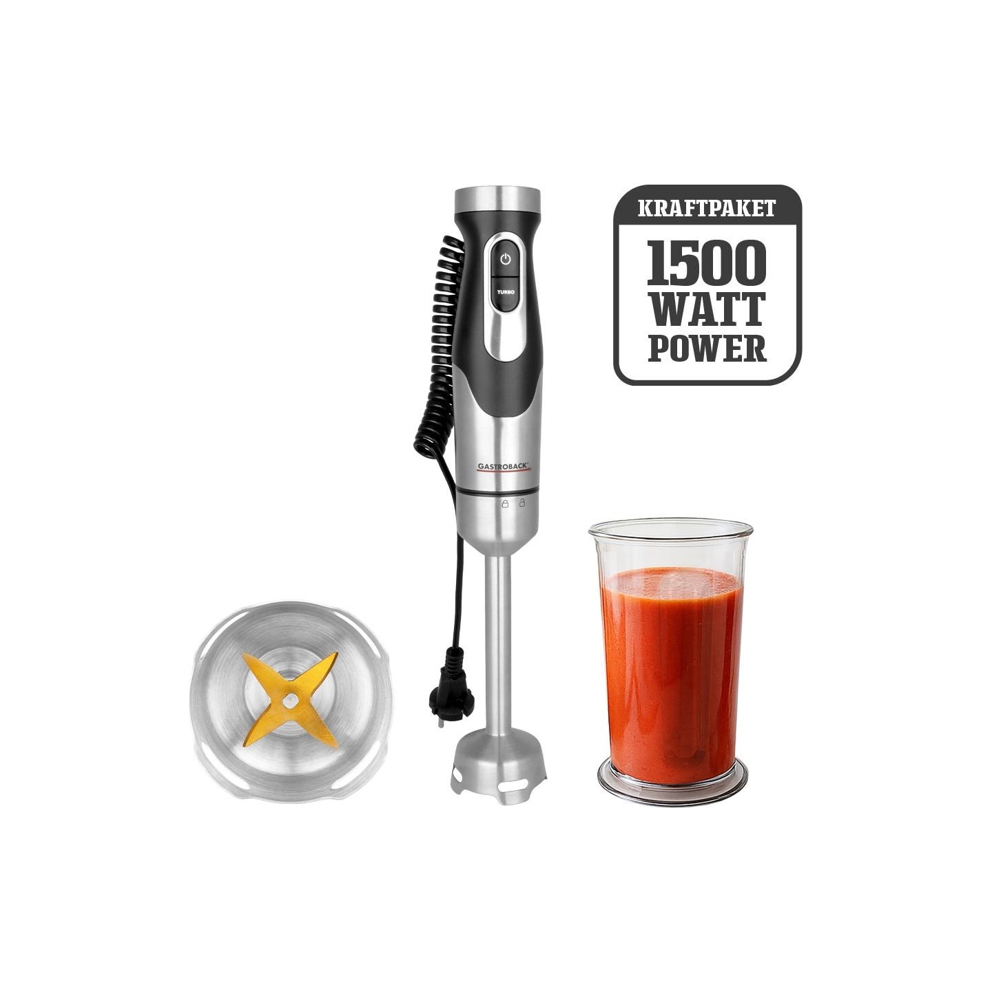 Gastroback 40968 PowerMix Hand Blender FlexCord 1500W