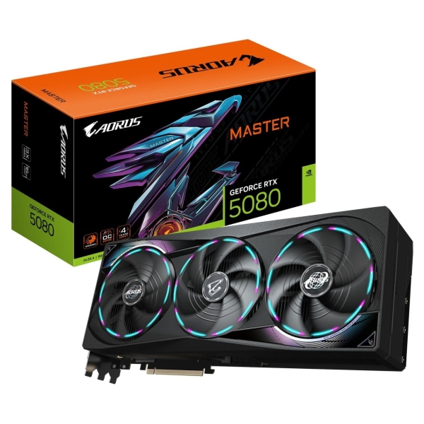 Gigabyte Graphics Card|GIGABYTE|NVIDIA GeForce RTX 5080|16 GB|GDDR7|256 bit|PCIE 5.0 16x|GPU 2617 MHz|Dual Slot Fansink|1xHDMI|3