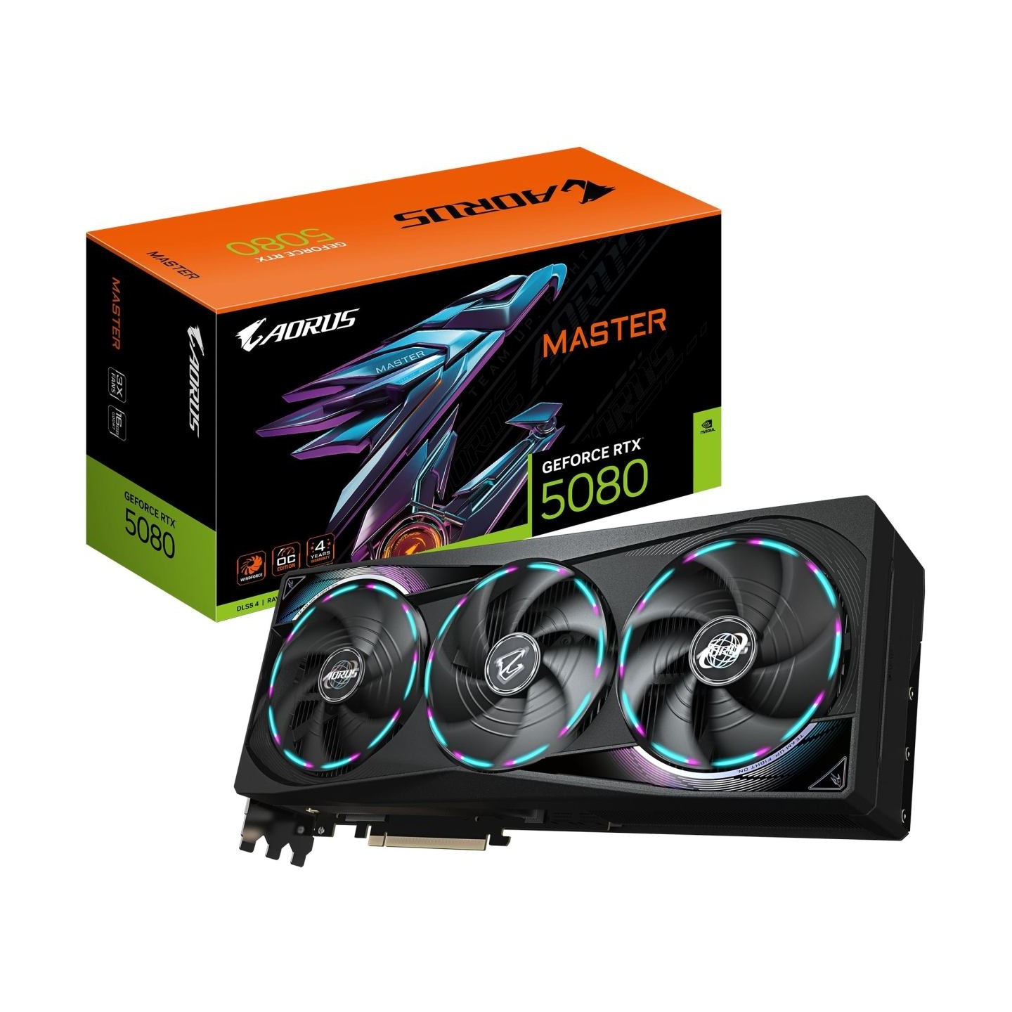 Gigabyte Graphics Card|GIGABYTE|NVIDIA GeForce RTX 5080|16 GB|GDDR7|256 bit|PCIE 5.0 16x|GPU 2617 MHz|Dual Slot Fansink|1xHDMI|3