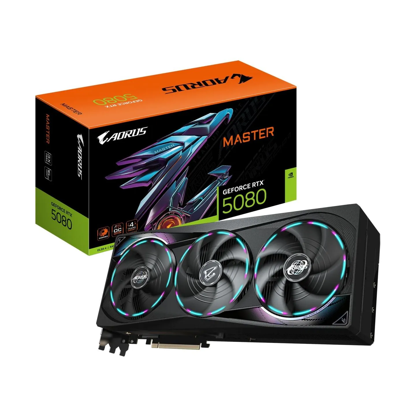 Gigabyte Graphics Card|GIGABYTE|NVIDIA GeForce RTX 5080|16 GB|GDDR7|256 bit|PCIE 5.0 16x|GPU 2617 MHz|Dual Slot Fansink|1xHDMI|3