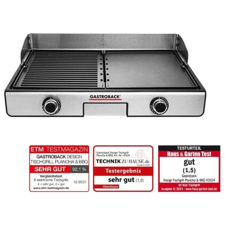 Gastroback 42524 Design Table Grill Plancha & BBQ