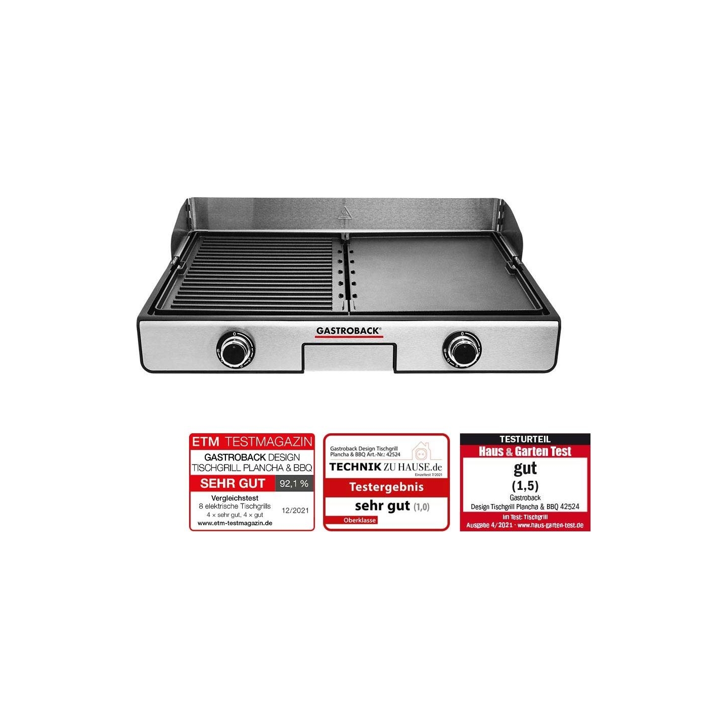 Gastroback 42524 Design Table Grill Plancha & BBQ