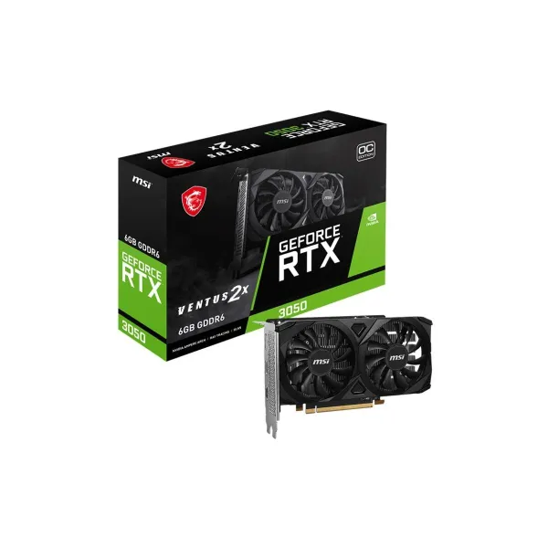 MSI Graphics card GeForce RTX 3050 VENTUS 2X E 6G OC