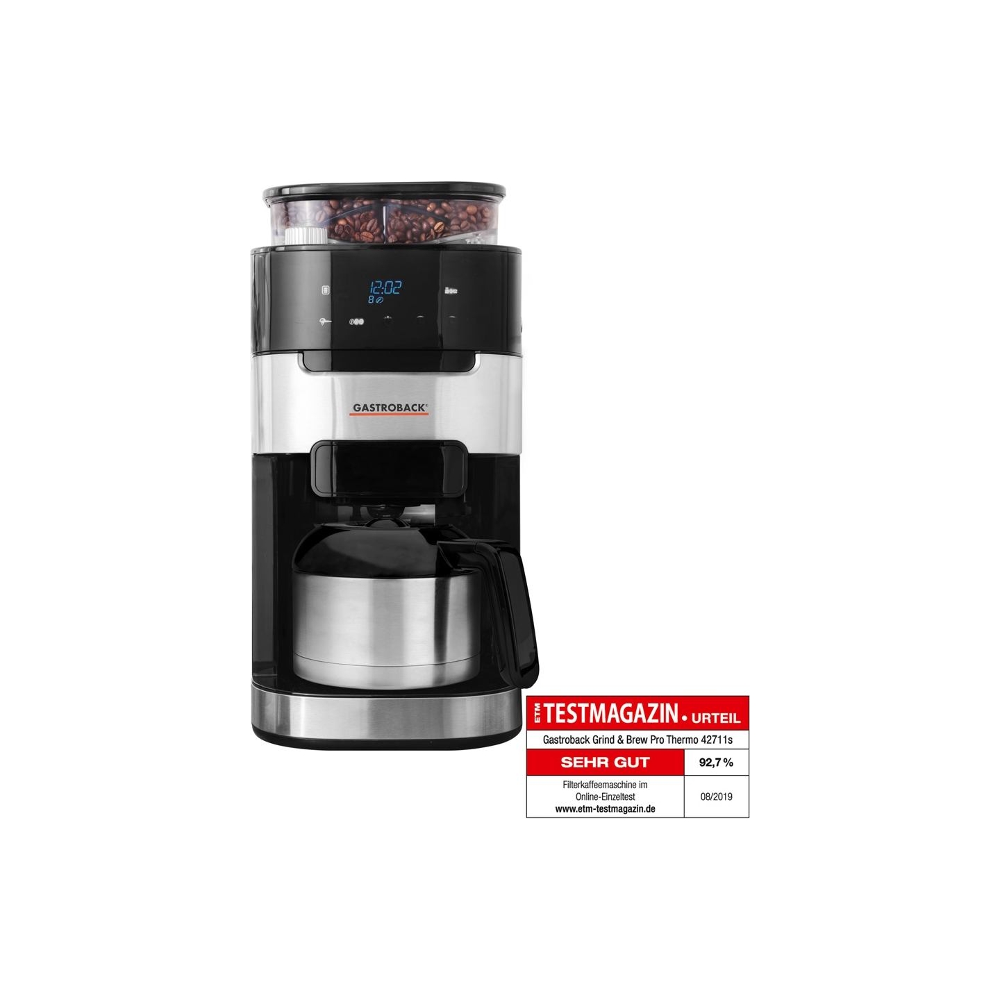 Gastroback 42711_S Coffee Machine Grind & Brew Pro Thermo