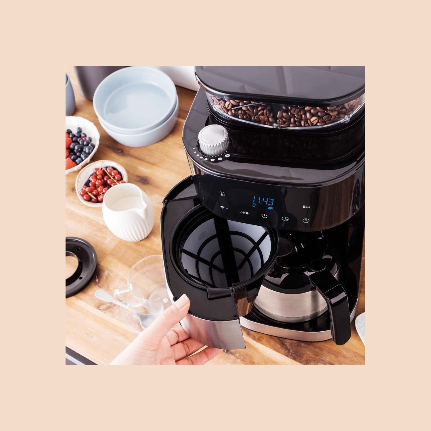 Gastroback 42711_S Coffee Machine Grind & Brew Pro Thermo
