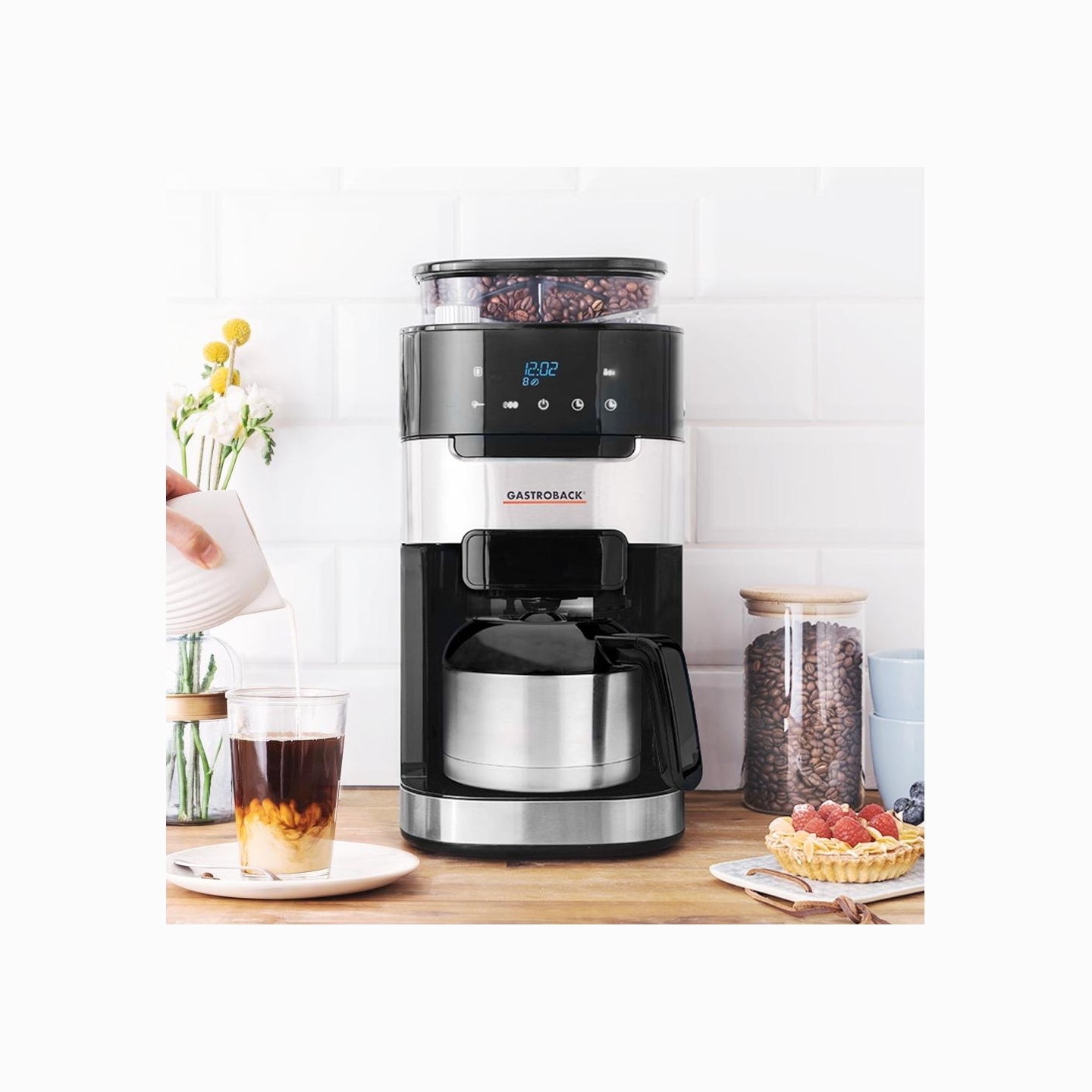 Gastroback 42711_S Coffee Machine Grind & Brew Pro Thermo