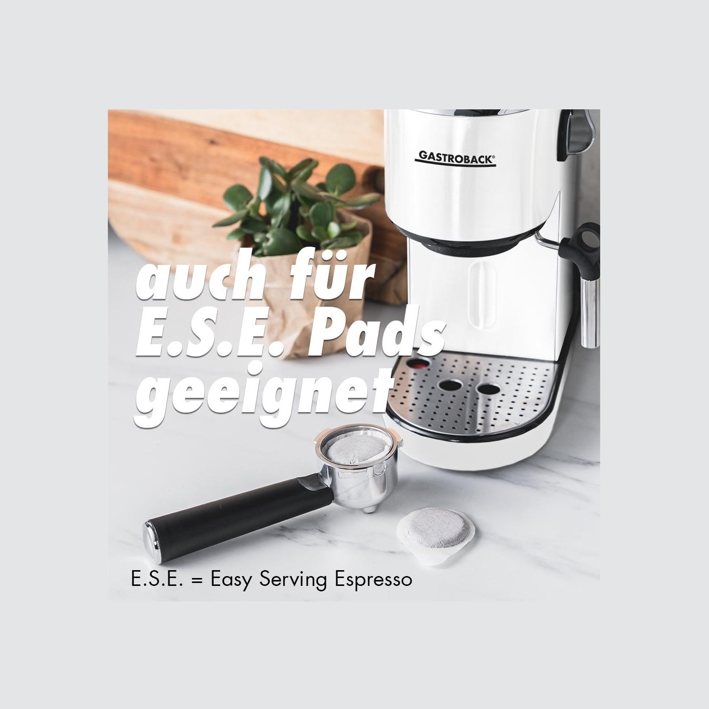 Gastroback 42717 Design Espresso Piccolo white