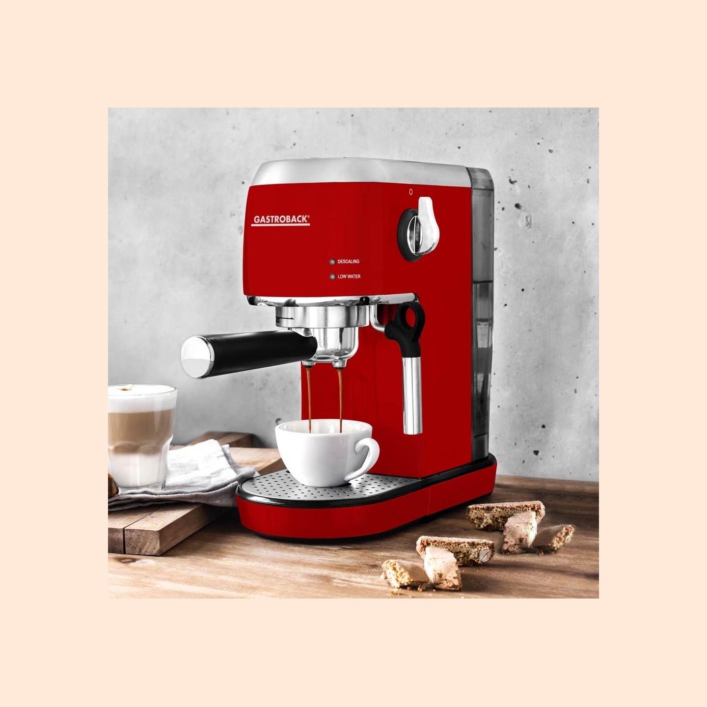 Gastroback 42719 Design Espresso Piccolo red
