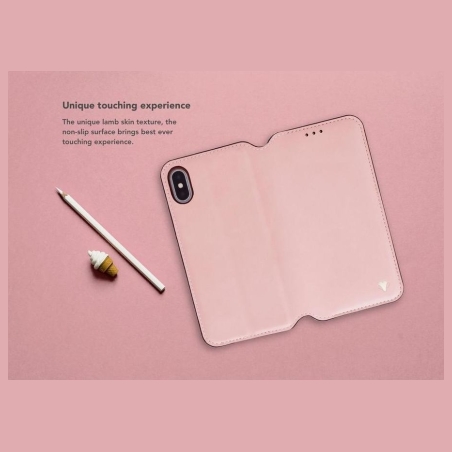 Vixfox Smart Folio Case for Iphone XSMAX pink