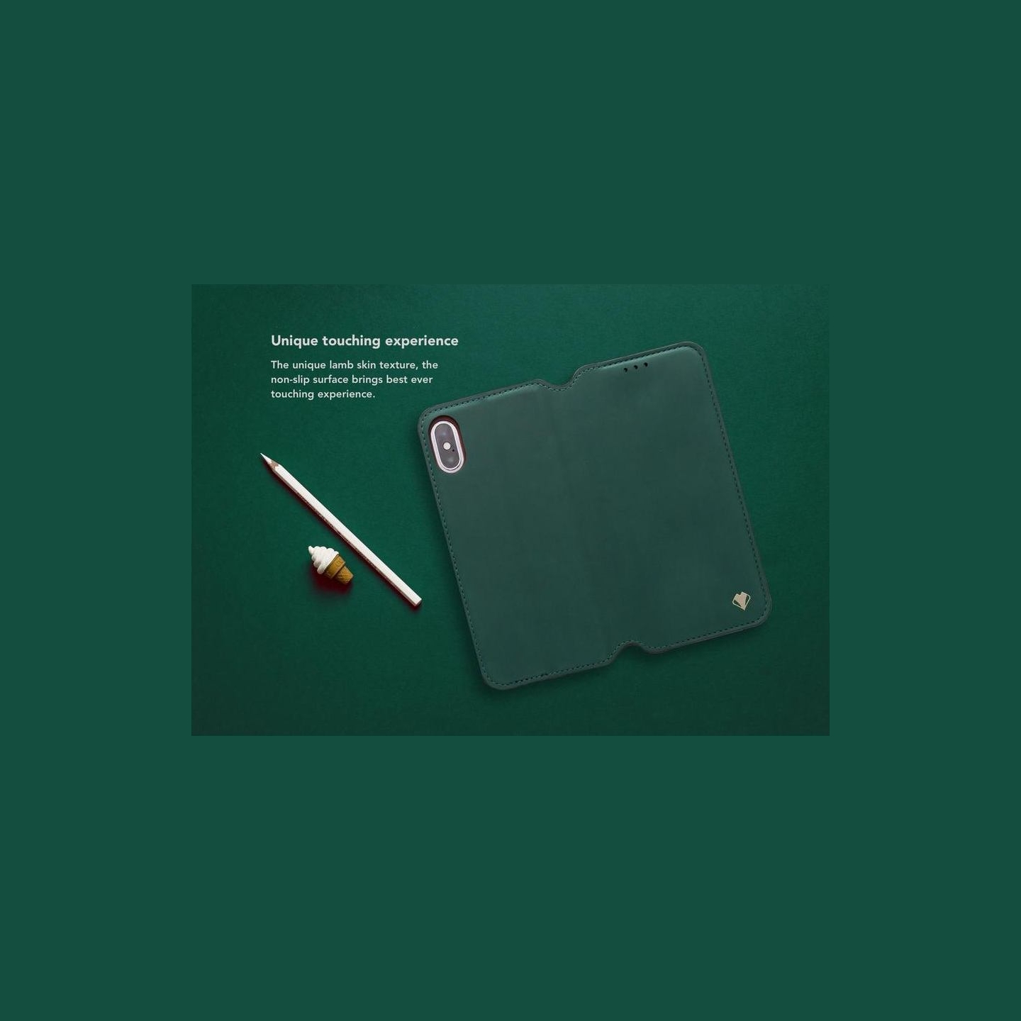 Vixfox Smart Folio Case for Huawei P20 forest green