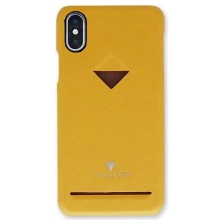 Vixfox Card Slot Back Shell for Iphone X/XS mustard yellow