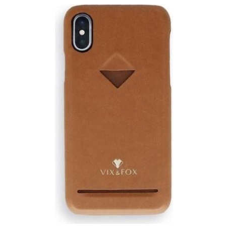 Vixfox Card Slot Back Shell for Iphone XSMAX caramel brown
