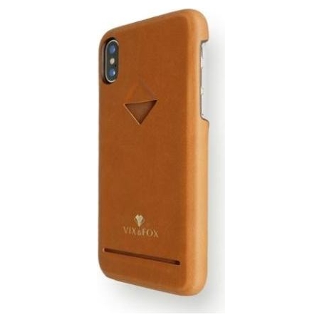 Vixfox Card Slot Back Shell for Iphone XSMAX caramel brown