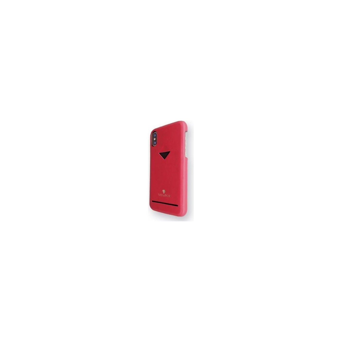 Vixfox Card Slot Back Shell for Iphone XSMAX ruby red