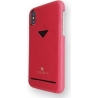 Vixfox Card Slot Back Shell for Iphone XSMAX ruby red