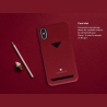 Vixfox Card Slot Back Shell for Iphone XSMAX ruby red