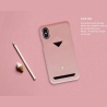 Vixfox Card Slot Back Shell for Iphone XSMAX pink