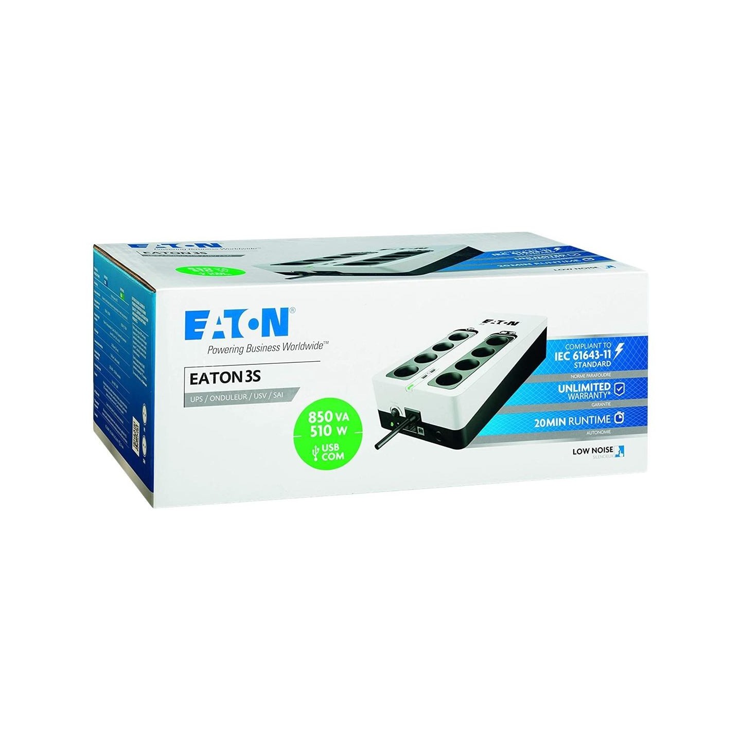 Eaton UPS|EATON|510 Watts|850 VA|Offline|3S850D