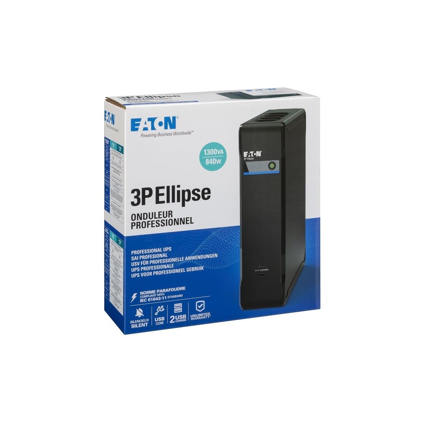 Eaton UPS 3P Ellipse 1300 USB DIN