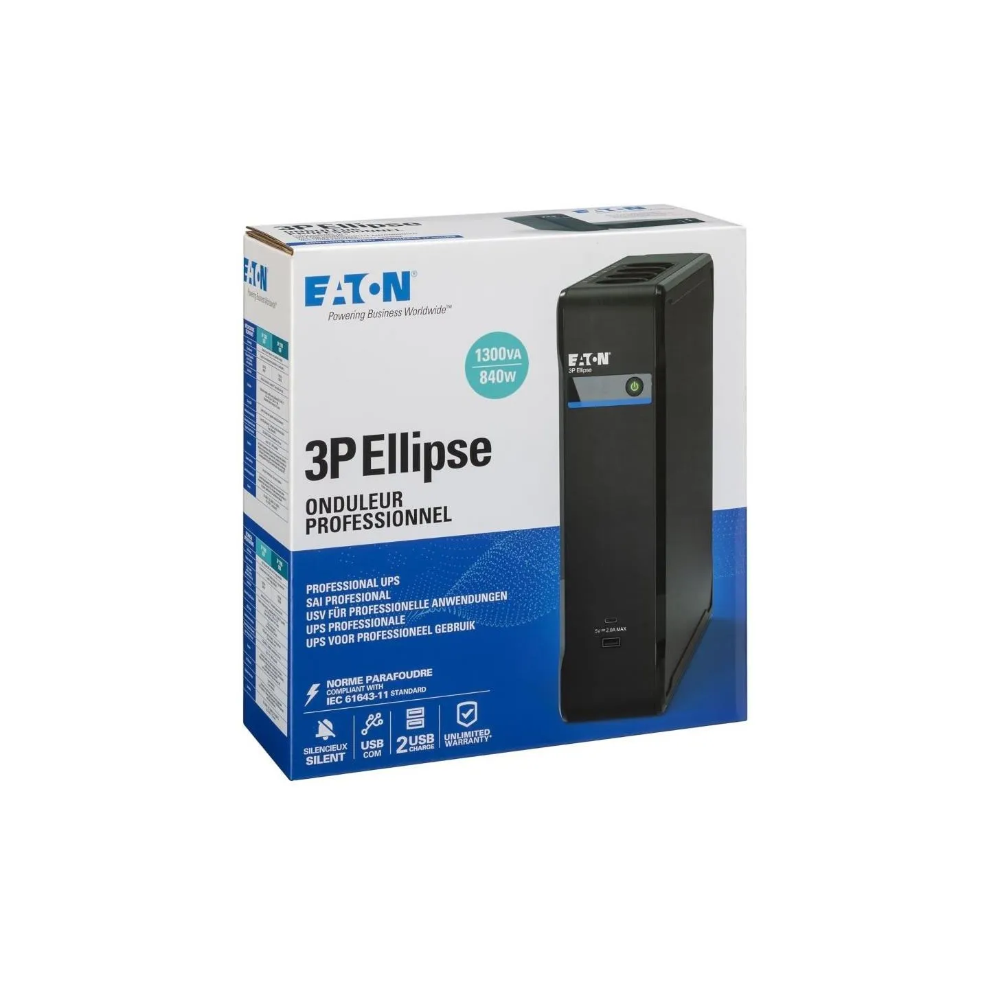 Eaton UPS 3P Ellipse 1300 USB DIN